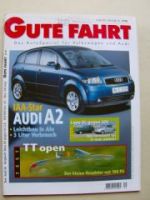 Gute Fahrt 9/1999 Audi A2, VW Lupo 3L TDI gegen SDi,TT Roadster