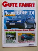 Gute Fahrt 8/1999 VW Golf4 TDI, Lupo 3L TDI,TT Roadster