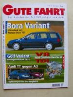 Gute Fahrt 6/1999 VW Bora Variant Audi TT Coupè,Oettinger Bora 1