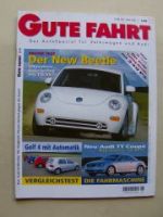 Gute Fahrt 6/1998 New Beetle, Audi TT Coupè,Passat B1 gegen B5