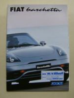 Fiat barchetta Prospekt Oktober 1998 NEU