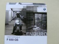 BMW F 650 GS Enduro Prospekt Oktober 2009 +Preisliste