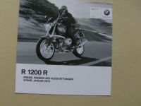 BMW R 1200 R Preisliste Januar 2010 NEU