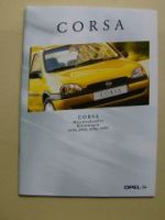Opel Corsa B Prospekt +Twin +Eco +City +World Cup 2/1998