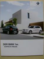 BMW 1er 3-türer 5-türer Prospekt E81 E87 September 2009 NEU