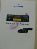 Hyundai Car-Hifi-Programm Oktober 1998 NEU