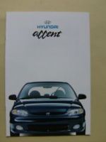 Hyundai Accent Prospekt März 1999 NEU