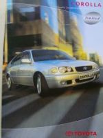 Toyota Corolla limited linea sol Prospekt Februar 2001 NEU