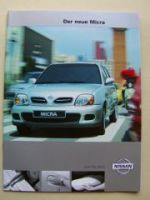 Nissan Micra Prospekt Juli 2000 +Preisliste NEU