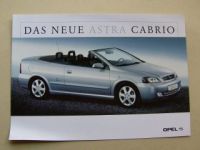 Opel Astra Cabrio Vorabinformation Dezember 2000 NEU
