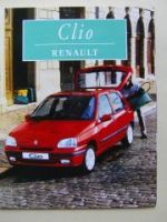 Renault Clio Prospekt November 1996 +RSi +Preislisten