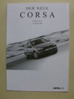 Opel Corsa C 10.August 2000 NEU
