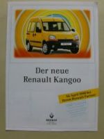 Renault Kangoo Vorabinformation September 1997
