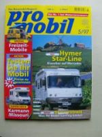 pro mobil 5/1997 Hymer Star-Line, VW LT Karmann Missouri