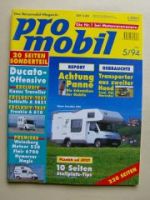 pro mobil 5/1994 Knaus Traveller, Dethleffs A 5831,Frankia A610