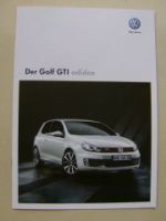 VW Golf6 GTI adidas Prospekt Mai 2010 NEU