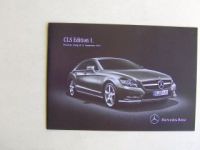 Mercedes Benz Preisliste CLS Edition 1 September 2010 NEU
