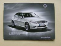 Mercedes Benz Preisliste C-Klasse Limousine BR204 April 2010