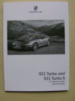 Porsche 911 Turbo +S Preisliste August 2010 NEU