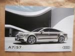 Audi A7 +S7 (Typ 4G) 3.0tdi ultra quattro +competition +4.0tfsi Prospekt April 2016 NEU