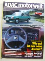 ADAC motorwelt September 1981 Opel Ascona C,Fiat Panda 34