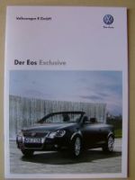 VW Eos Exclusiv Prospekt Mai 2010 NEU