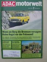 ADAC motorwelt Juli 1976 Vergleich Opel Kadett GT/E gegen