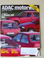 ADAC motorwelt Januar 1987 BMW 735i E32,Honda Accord 16V