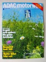 ADAC motorwelt August 1983 Renault 11, Audi 200,Ford Orion
