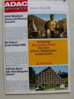 ADAC motorwelt Februar 1968 Fiat 125, Daf 55, W114