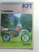 KFT 8/1987 simson GS80, Robur, Volvo 340 Diesel,Peugeot 309 GR