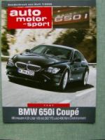 AMS 7/2006 BMW 650i Coupe E63 Test