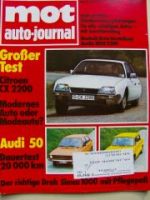 mot 15/1975 Citroen CX2200, Dauertest:Audi 50,Austin 1800/2200