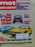 mot 21/1975 BMW 320 E21, Porsche 924 928,VW Golf LS Typ17