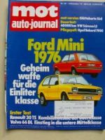 mot 22/1975 Renault 30TS, Volvo 66 DL,Dauertest:VW Scirocco LS