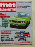 mot 25/1975 BMW 6er Coupè E24,Audi 80GTE,Dauertest:Escort 1,3