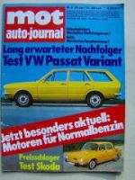 mot 2/1974 VW Passat Variant, Skoda S100/110 und Coupè