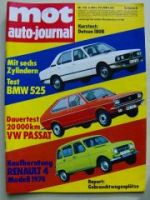 mot 22/1973 Datsun 180B, BMW 525 E12, Dauertest:VW Passat