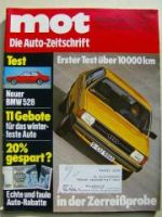 mot 24/1976 BMW 528 E12, Audi 100 Typ43 im Dauertest