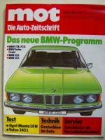 mot 1/1977 Opel Manta 1.9N, Volvo 242L, BMW Programm E23 E12 E21