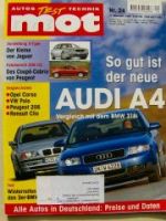 mot 24/2000 Vergleich Opel Corsa vs. VW Polo vs. Peugeot 206