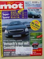 mot 5/1995 Honda Civic 1.5i VTEC-E vs. VW GolfGL 1.8,Ford Scorpio 2.0 Ghia Turnier vs. Omega 2.0i CD Caravan