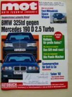 mot 6/1992 BMW 325td E36 vs. 190D 2.5Turbo W201