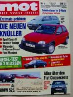 mot 4/1993 Verlgeich Audi 100 2.8E C4 vs. 525i E34 vs. 280E W124