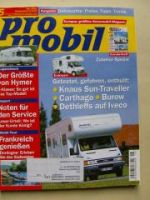 pro mobil 5/2002 Hymer S-Klasse, Knaus Sun-Traveller 605 KG