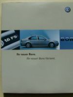 VW Werbebuch Bora +Variant Juni 2002 NEU