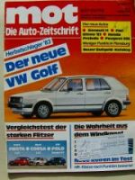 mot 5/1983 Vergleich: Fiesta 1.3S vs. Corsa A 1.3S vs. Polo Coup