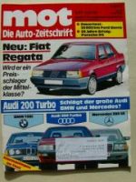 mot 14/1983 Vergleich: BMW 728i E23 Audi 200 Turbo W126 280SE