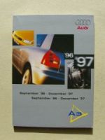 Audi A3 Postkarten Kalender 1996 1997