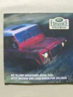 Land Rover Experience Island 2001 Prospekt NEU